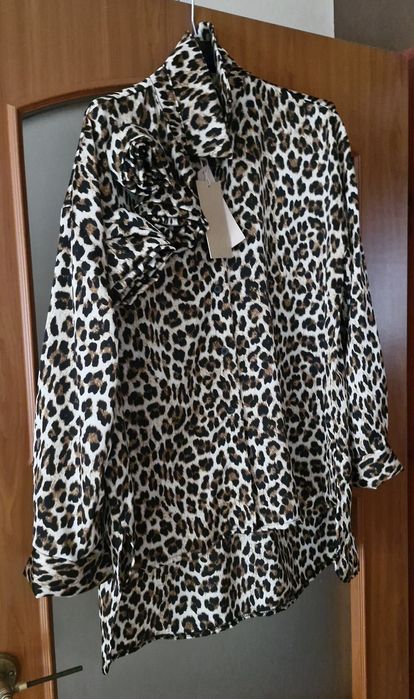 Koszula elegancka pantera panterka  2xl 44