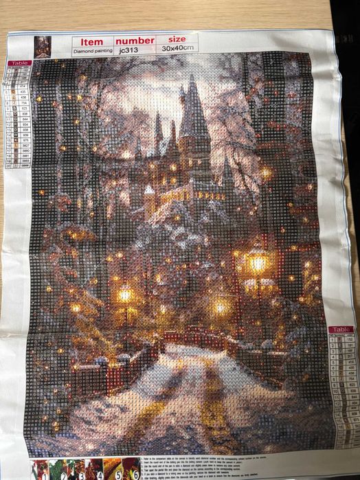 Kit de pintura de diamante Castelo de Hogwarts novo