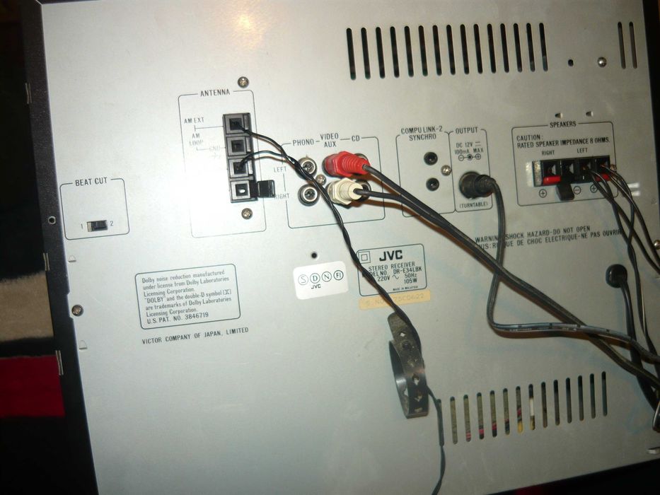 zestaw  stereo jvc gramofon al-e31 cd xl-v242  deck dr-e34l kolumny