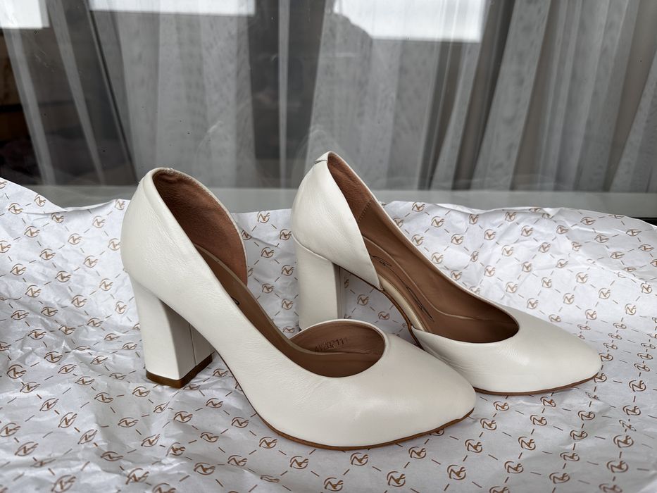 Туфлі колір слонової кістки білі весільні