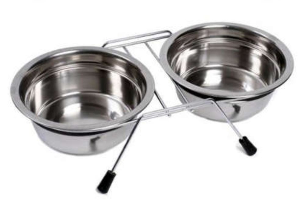 Comedouro duplo para cão