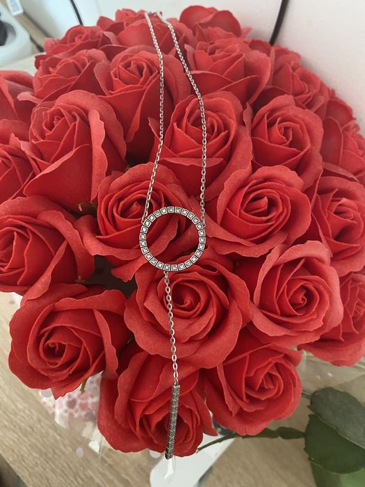 Підвіска срібна  з вставками цирконій