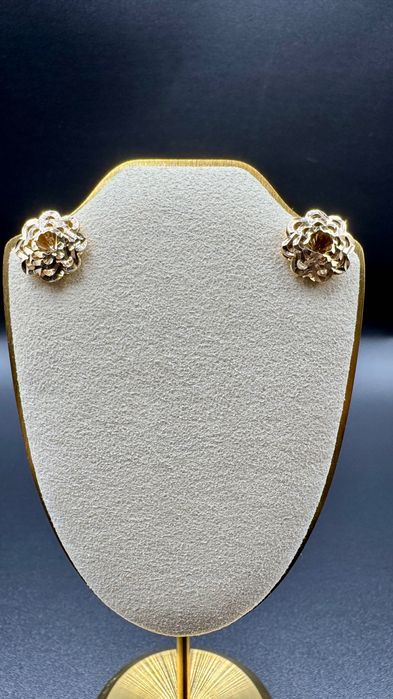 Złote kolczyki, próba: 14ct 585, waga: 1,79g