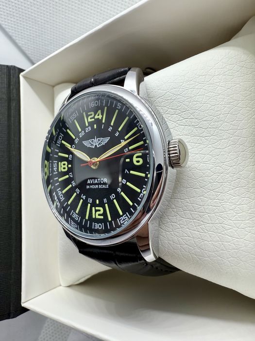 Авиатор автомат годинник часы 24 часа механика полет восток ракета луч