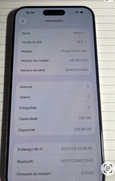 Iphone 15 Pro Max 256GB