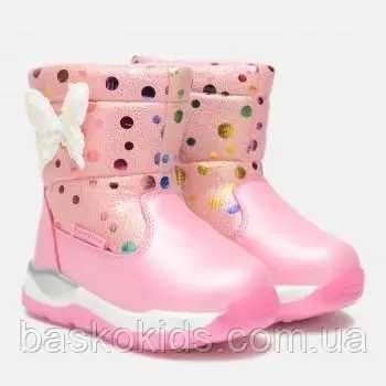 Зимові чоботи для дівчинки Рожеві Tom.m р  24  25  26  27  28