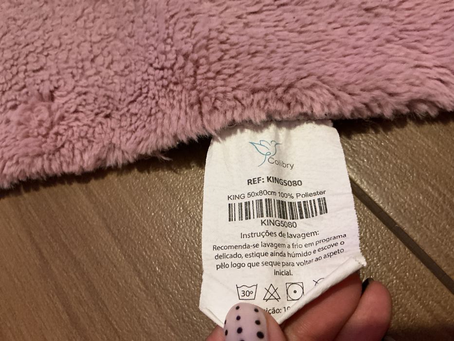 Tapete de Banho Rosa Antigo/queimado,tamanho 50x80– Muito Bem Conservado