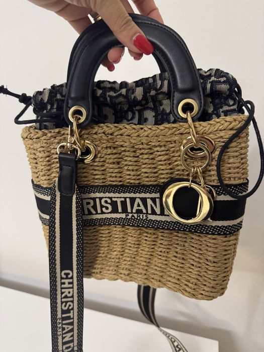 Bolsa rafia Dior