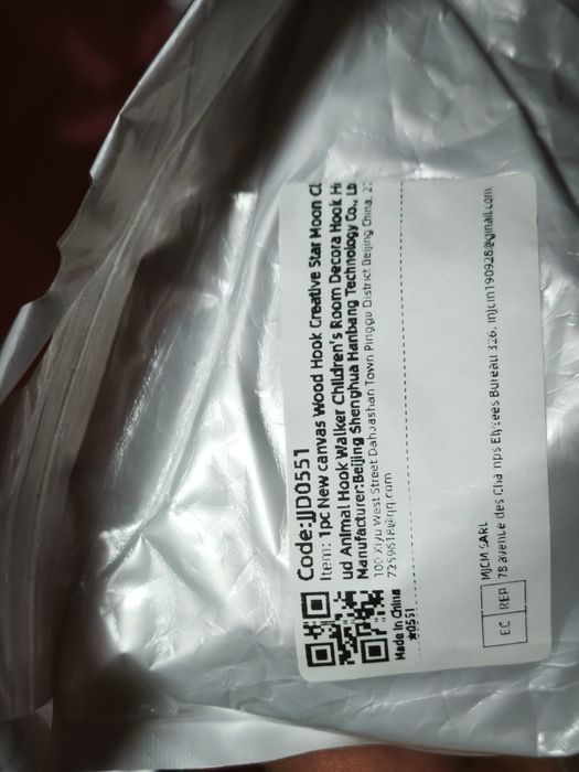 2 ganchos cabides madeira forma coração