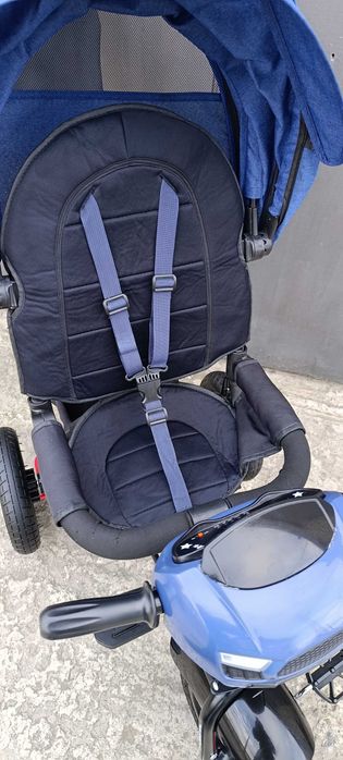 Новый Детский велосипед с родительской ручкой TURBO TRIKE NEW BLUE