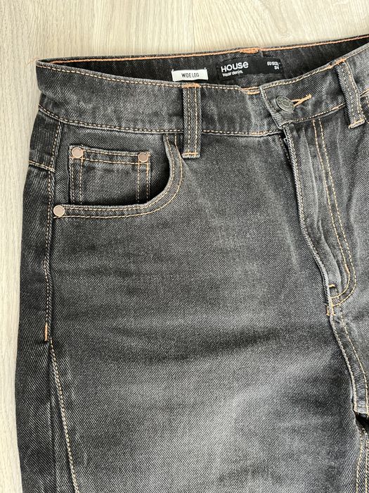 Джинси черные wide leg