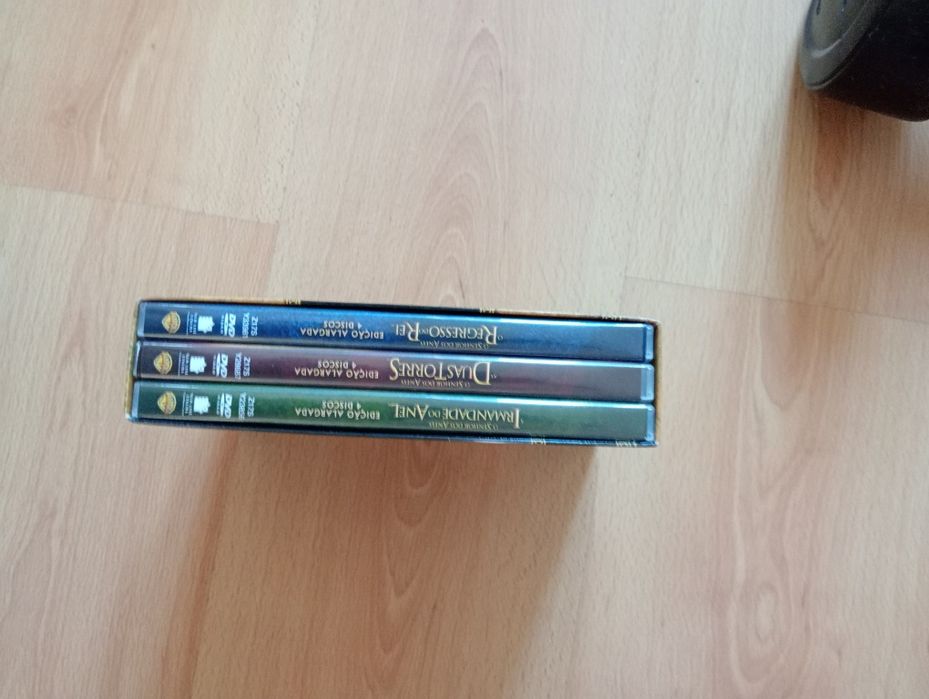Coleção trilogia senhor dos anéis em DVD