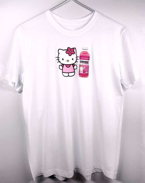 Koszulka Hello Kitty Iga Świątek Oshee T-shirt Śmieszny nadruk (Rozmiar L)