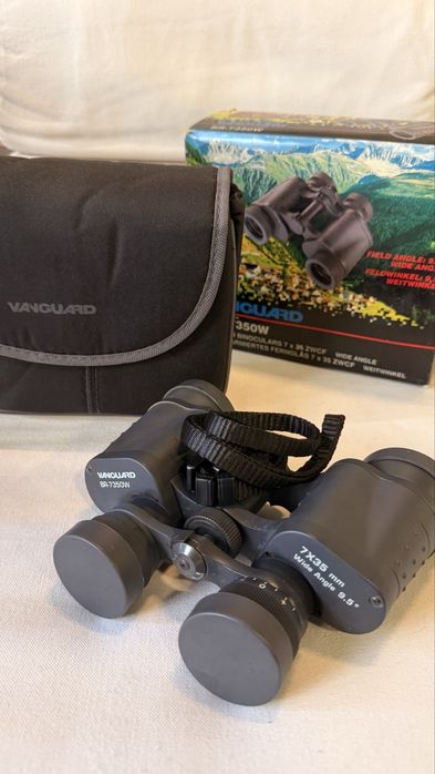 Binóculos Vanguard 7x35 Wide Angle – Caixa + Bolsa – Excelente estado