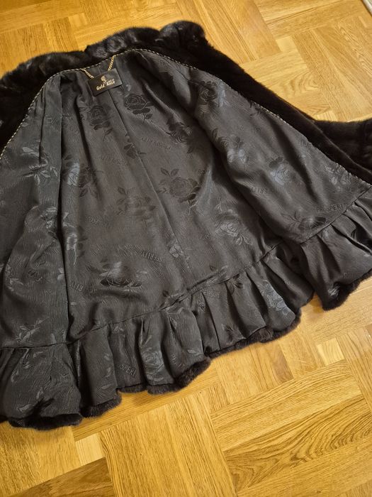 Шуба норкова автоледі (ТРАПЕЦІЯ) 75 см Італія розмір 52