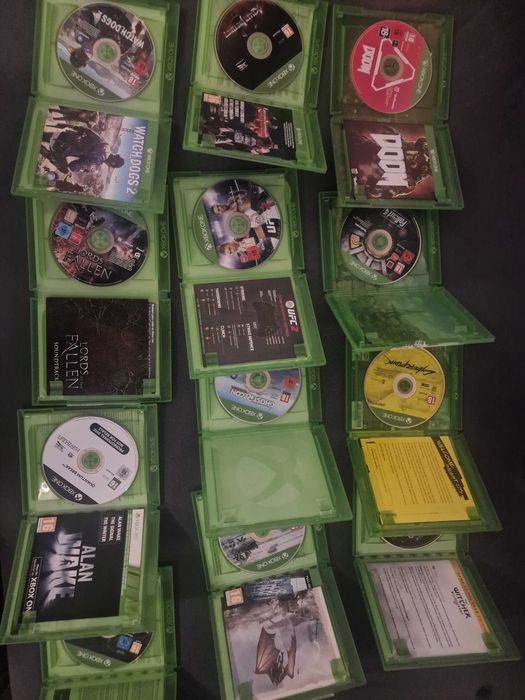 Zestaw 12 gier XBox One SeriesX Cyberpunk Wiedźmin Fallout UFC Metro