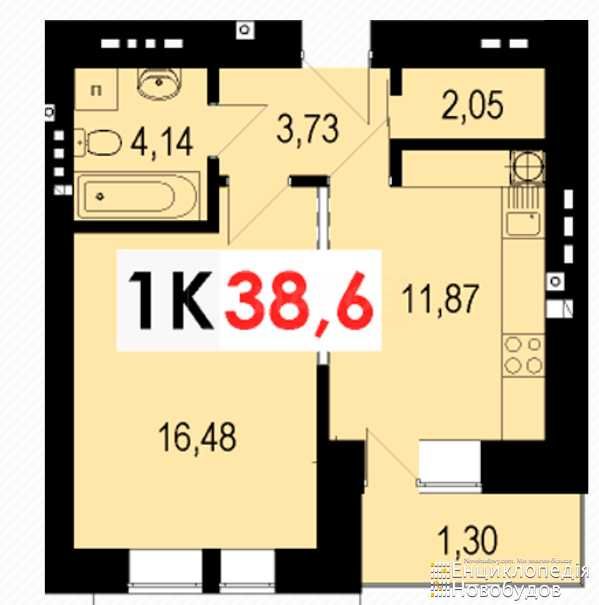 Продається 1-кімнатна квартира поруч з Епіцентром та Арсеном.