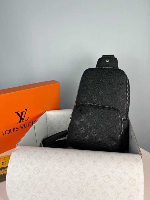 Сумка-слінг чоловіча Louis Vuitton через плече Луї Вітон