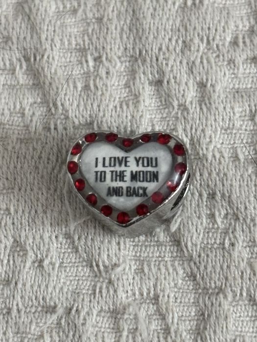 Peça compatível com pulseira pandora “I love you to the moon Back”
