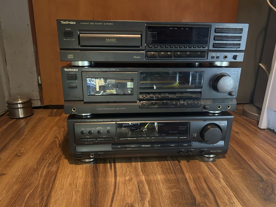 Wieża Technics Cd Deck Wzmacniacz