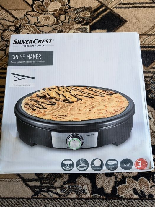 Млинниця SilverCrest Crepe Maker 1500W 34 см Нова