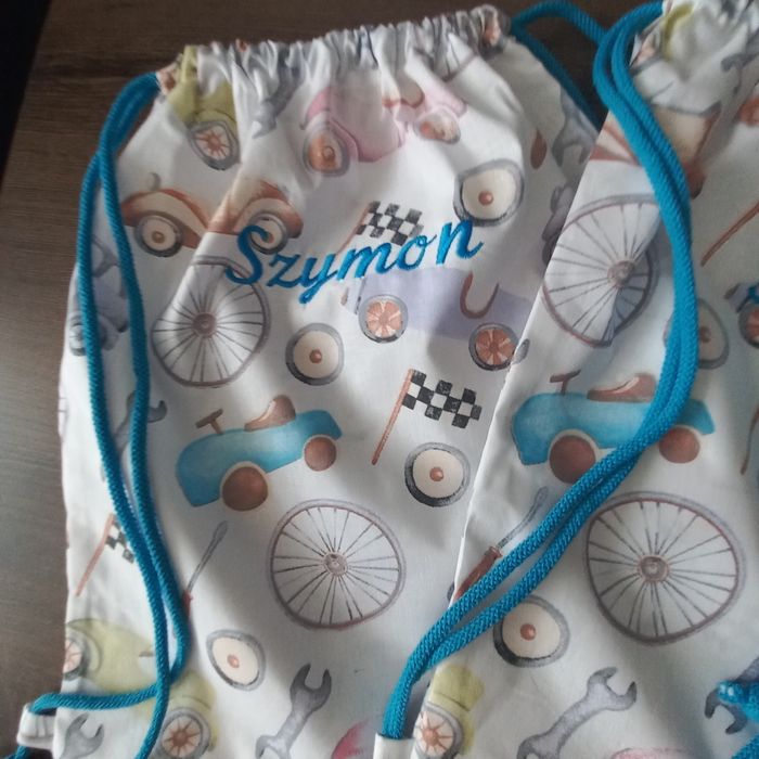 Zestaw worków z imieniem do przedszkola żłobka