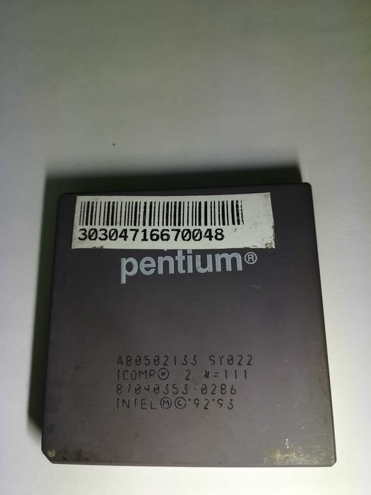 Cpu Intel Pentium 133mhz raridade