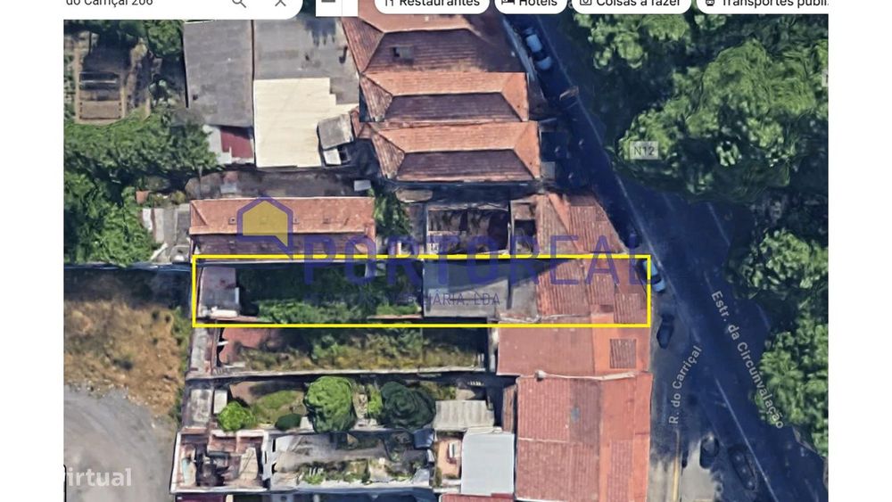 Terreno com ruina à Circunvalação