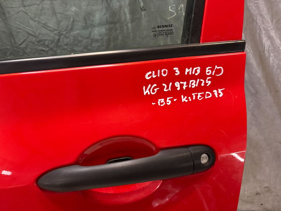 Drzwi Lewy Przód Renault Clio Iii 3 Hb 5D K: Ted75