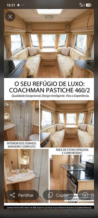 Coachman Pastiche 460/2 (2008) – Topo de Gama Autónomo | Truma Mover