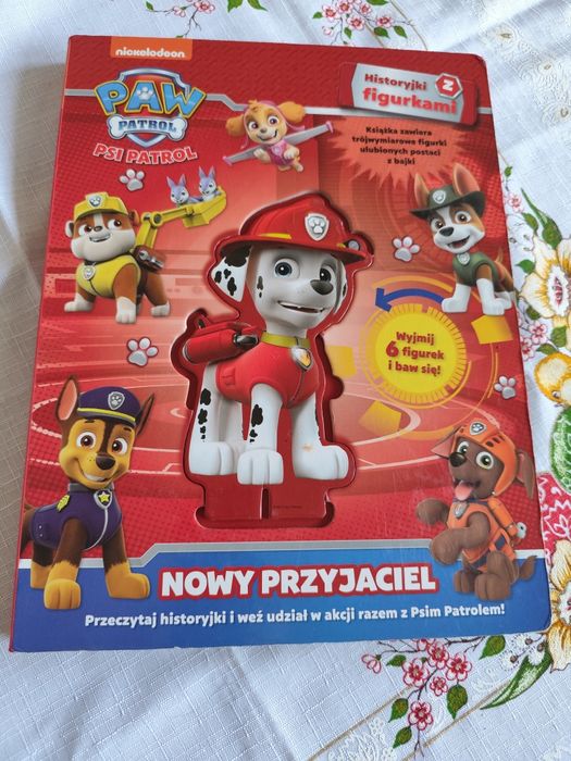 Psi patrol Marshall książka z figurkami