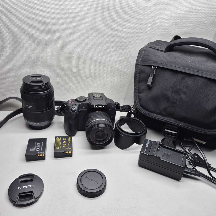 Panasonic Lumix DMC-G6 14-42 i 45-200 akcesoria; Komis Jasło Igielna