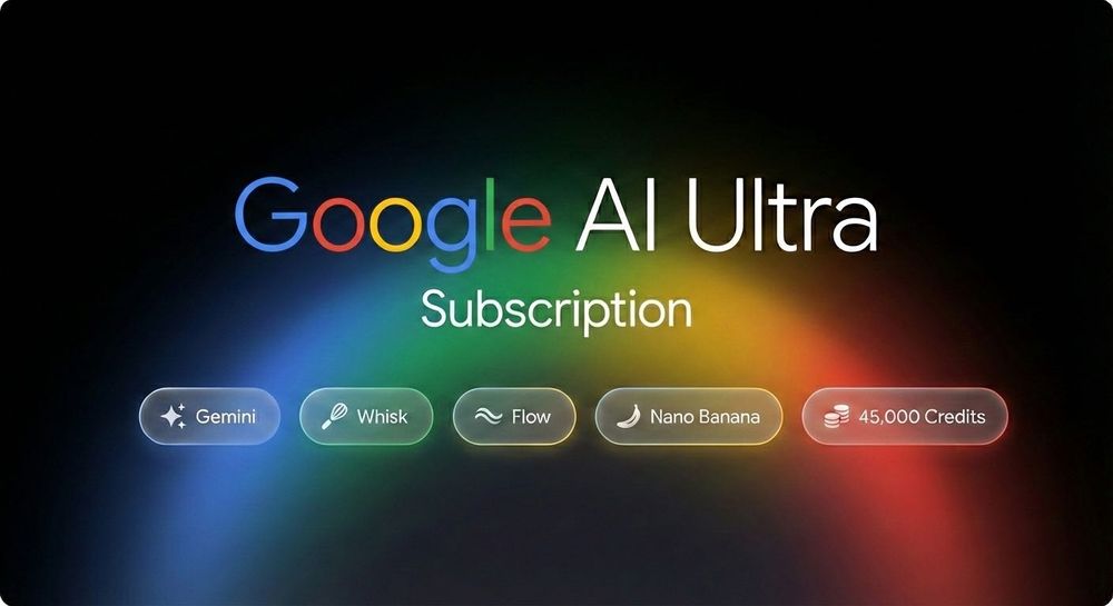 GOOGLE AI ULTRA •  Gemini + Veo3 + FLOW + Whisk • 1 month
