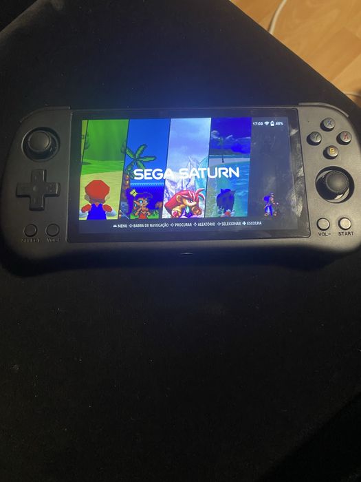 Consola Powkiddy X55  com 58593 jogos rocknix –Nova + Bolsa + Extras