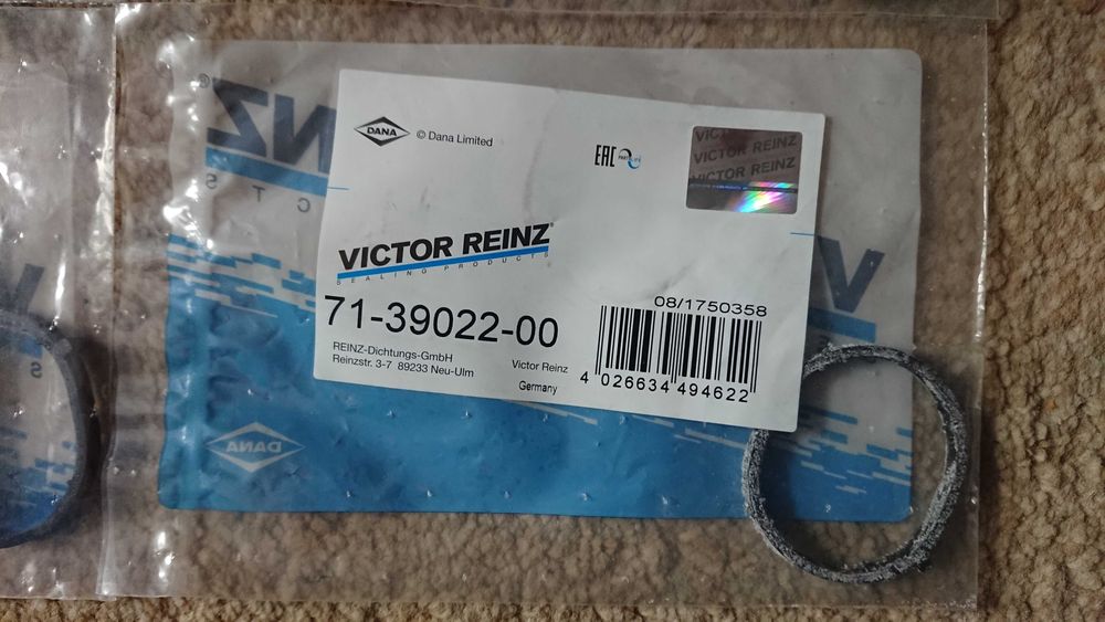 Uszczelka kolektora dolotowego VICTOR REINZ 71/39022/00 4 sztuki