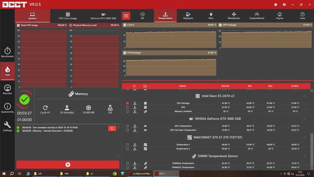 Komputer PC ~ ML & AI & gry ~ XEON 10/20 ~ 64 GB RAM ~ GTX 1060 ~ LLMy