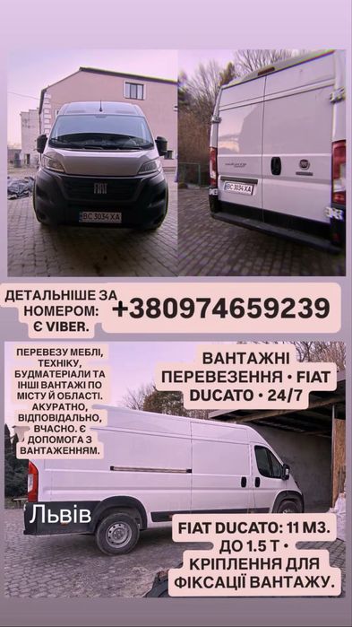 Fiat Ducato Вантажні перевезення