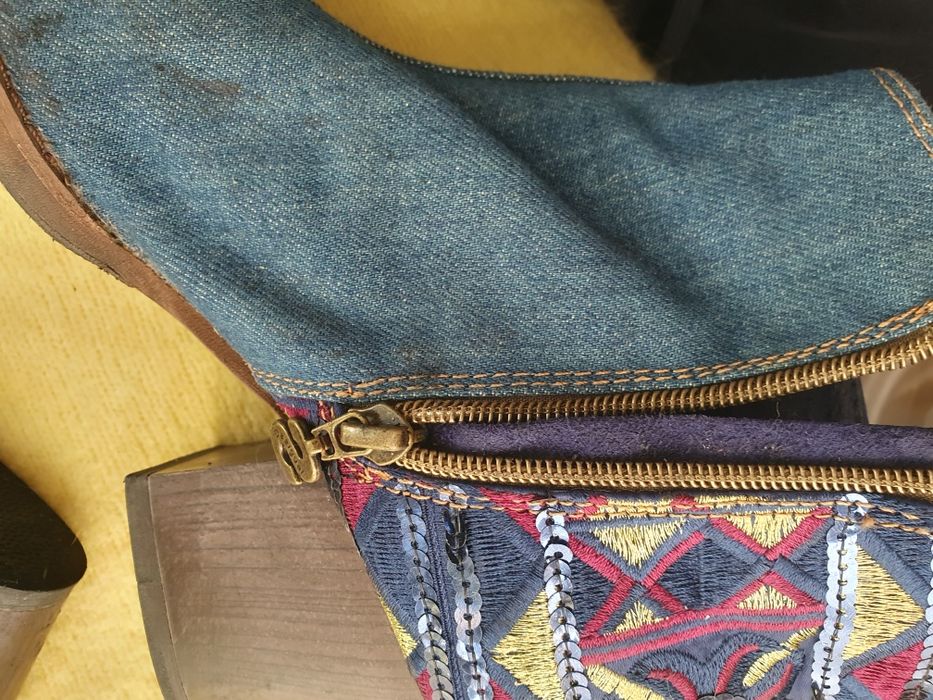 Desigual botki jeans 38