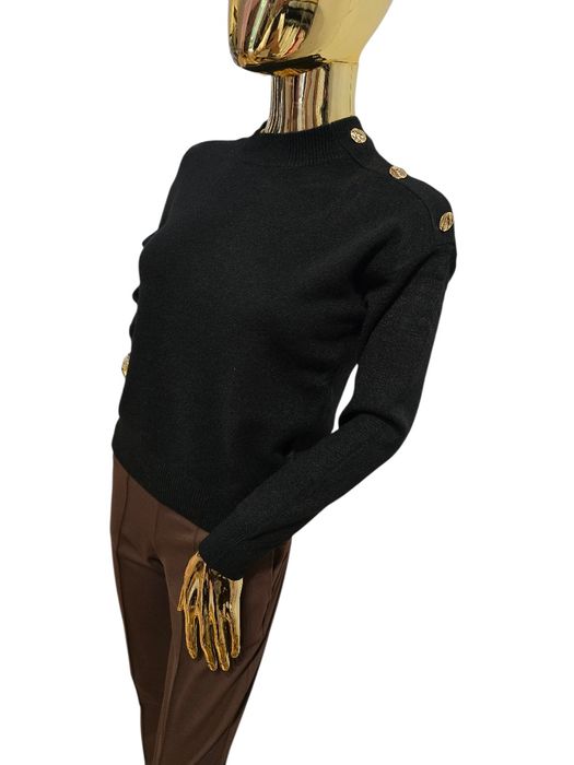 Sweter damski wiskoza NERANO czarny Just Women rozmiar uniwersalny