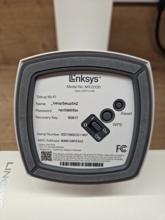 Роутер Linksys Atlas 6 /Wi-Fi 6/Mesh/2.4+5Ghz