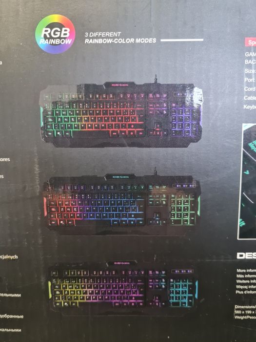 Teclado gaming Mars MRK0