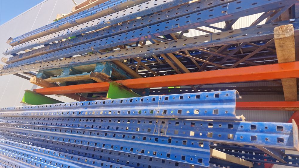 Estantes racks carga pesada bastidores travessas