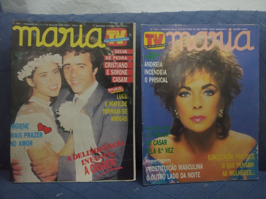 16 Revistas MARIA, lote anos 80