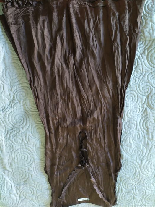 Sukienka koktajlowa brązowa aewoman 38 marszczona