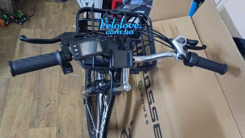 Электровелосипед Crosser 26" 600W 48V 20A/h, доп сиденье, диск тормоза, пробег 50 км/ 1 заряд