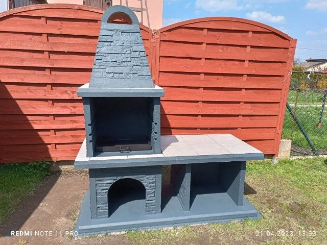 Duży grill grillo-wędzarnia 180x160x65cm Wiosenna Promocja RATY HIT