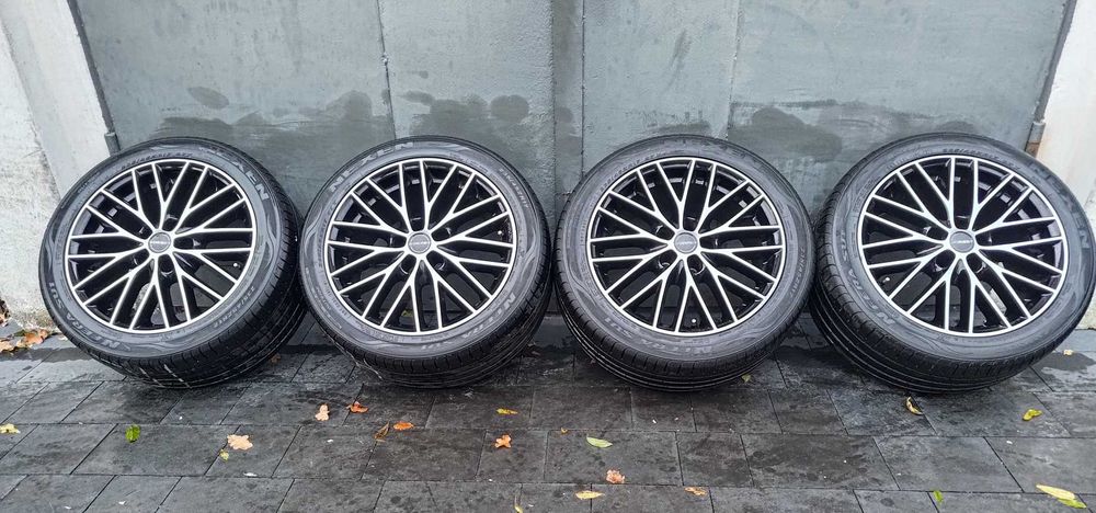 Felgi BORBET BS 17 cali 5x112 VW Audi Seat Skoda Mercedes BMW + opony