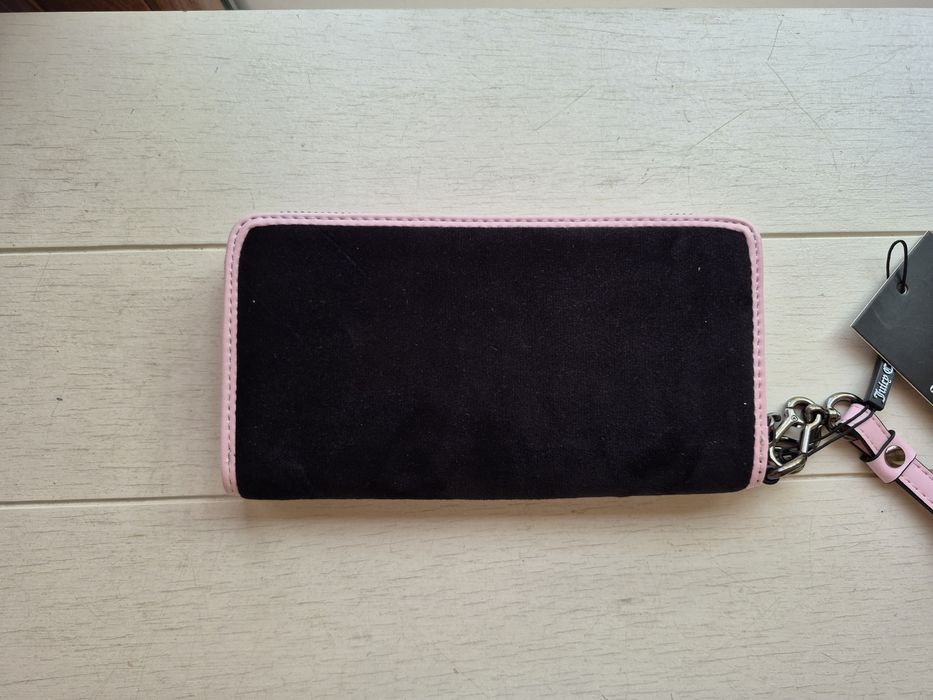 Portfel Damski Juicy Couture Czarny Welurowy