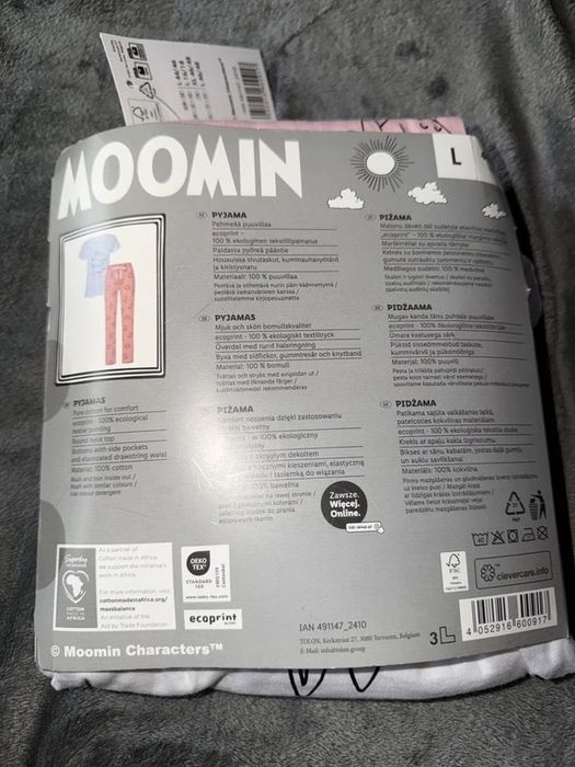 NOWA piżama Muminki Moomin roz.L