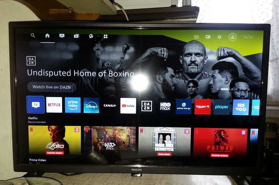 TV Smart 24-cale, obsługa HEVC, Wifi, Netflix, YouTube i inne